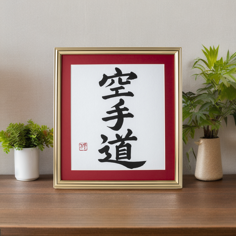 Custom Order Japanese Shodo Calligraphy Art on a Paper Kakejiku Scroll - shops Martial Art Dojo Birthday Wedding Anniversary Family Wabi Sabi