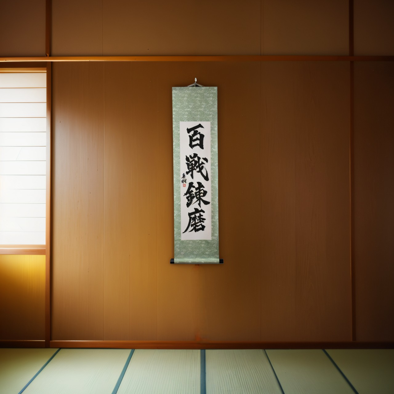 Tenka Fubu Hanging Scroll - Calligraphie japonaise fabriquée à la main
