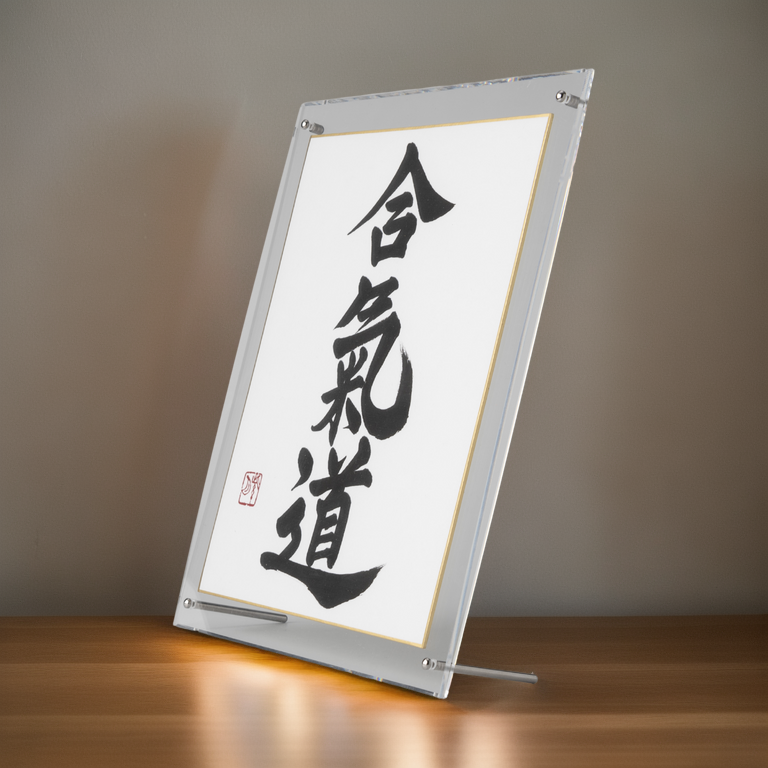 Spirit of "Aikido" - Acrylic Clear Frame (Free Shipping)