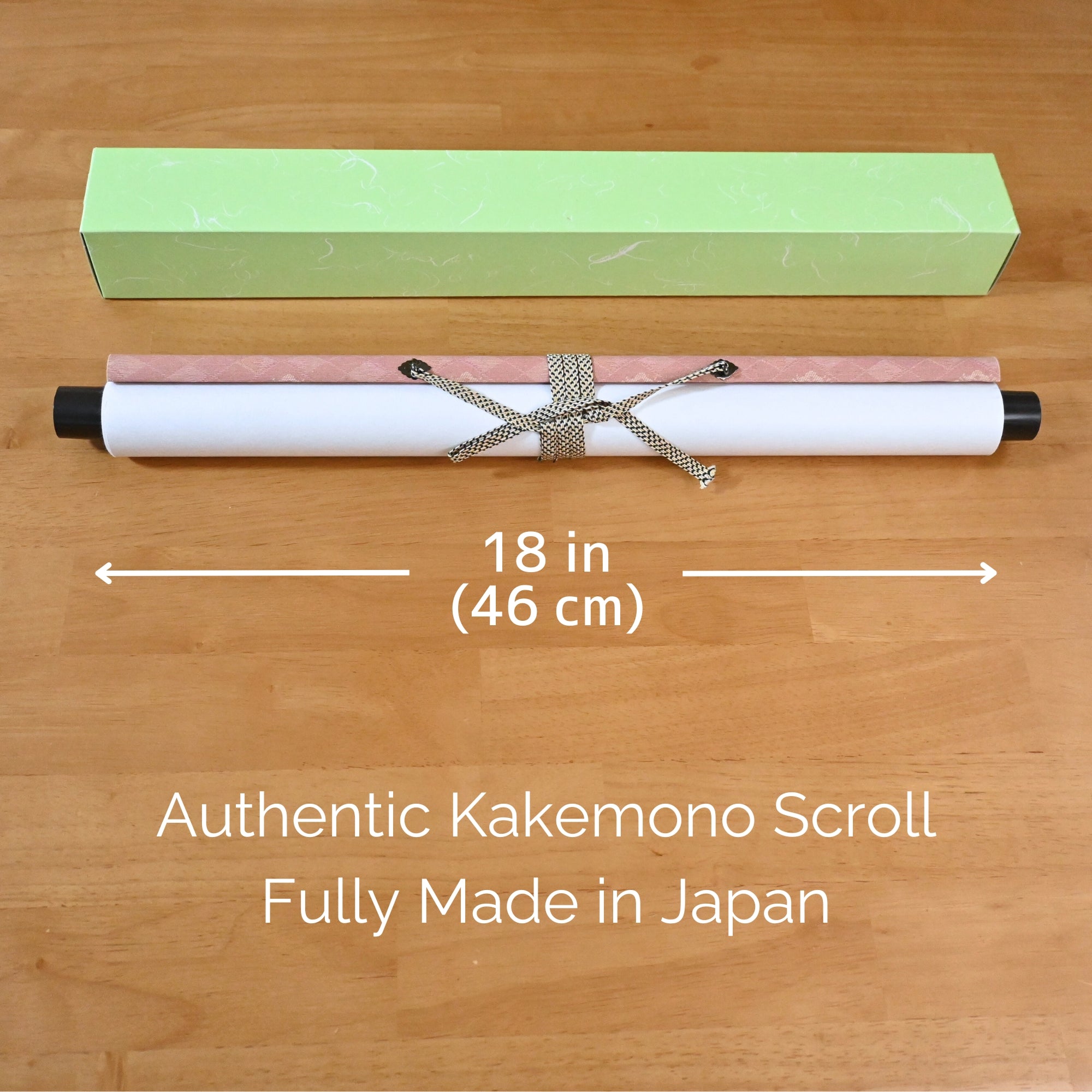 Póster de pared de pergamino japonés de anime Sakura – Mujer con kimono y el Monte Fuji 