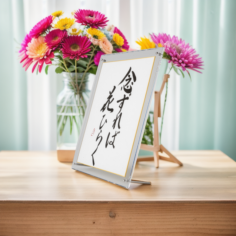 Pray, And Any Flower of Yours Will Come Out - Acrylic Clear Frame (Free Shipping)