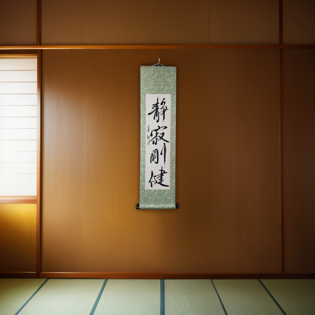 Tenka Fubu Hanging Scroll - Calligraphie japonaise fabriquée à la main
